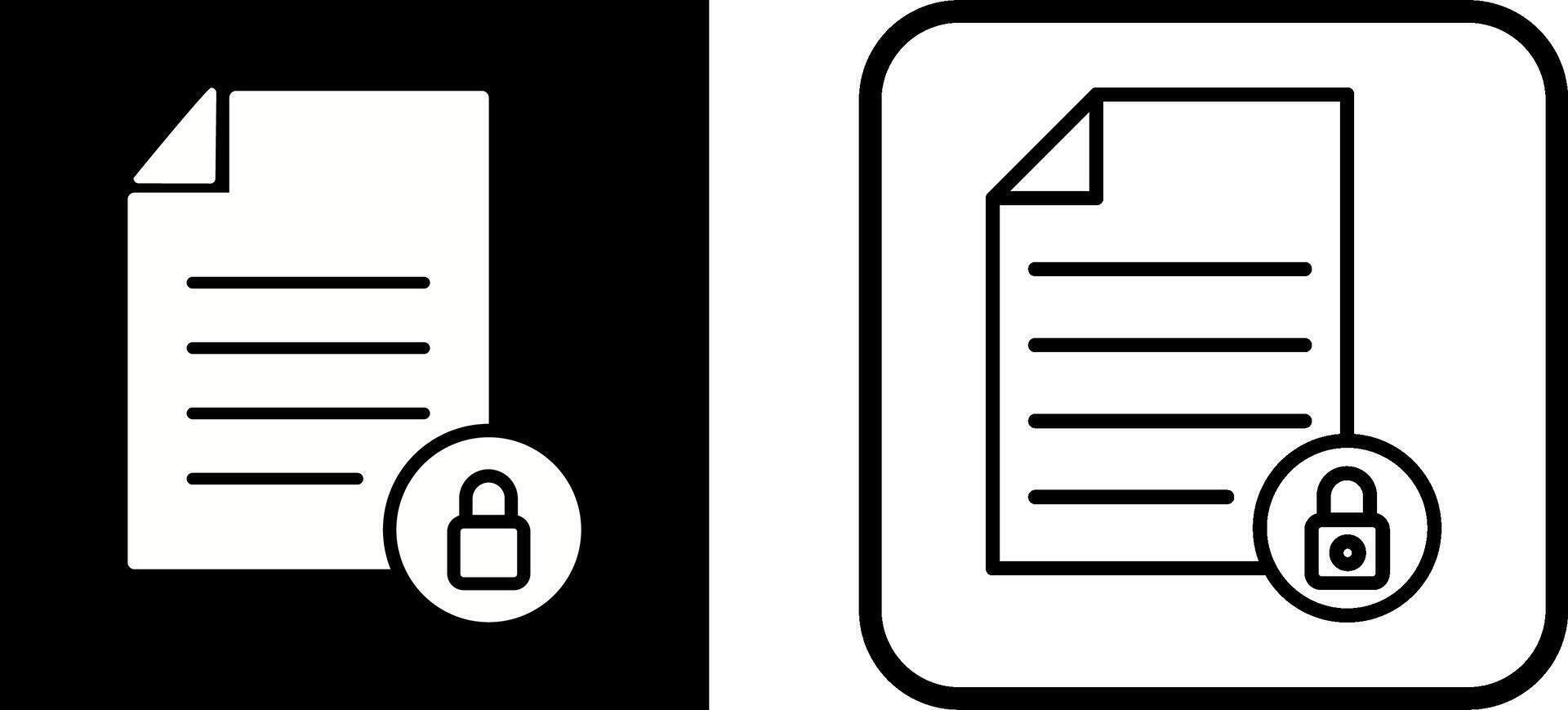 Private Document Vector Icon