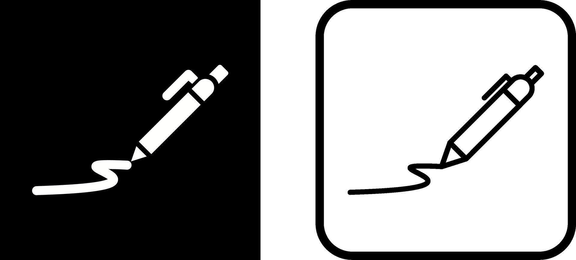 Draw Curve Vector Icon