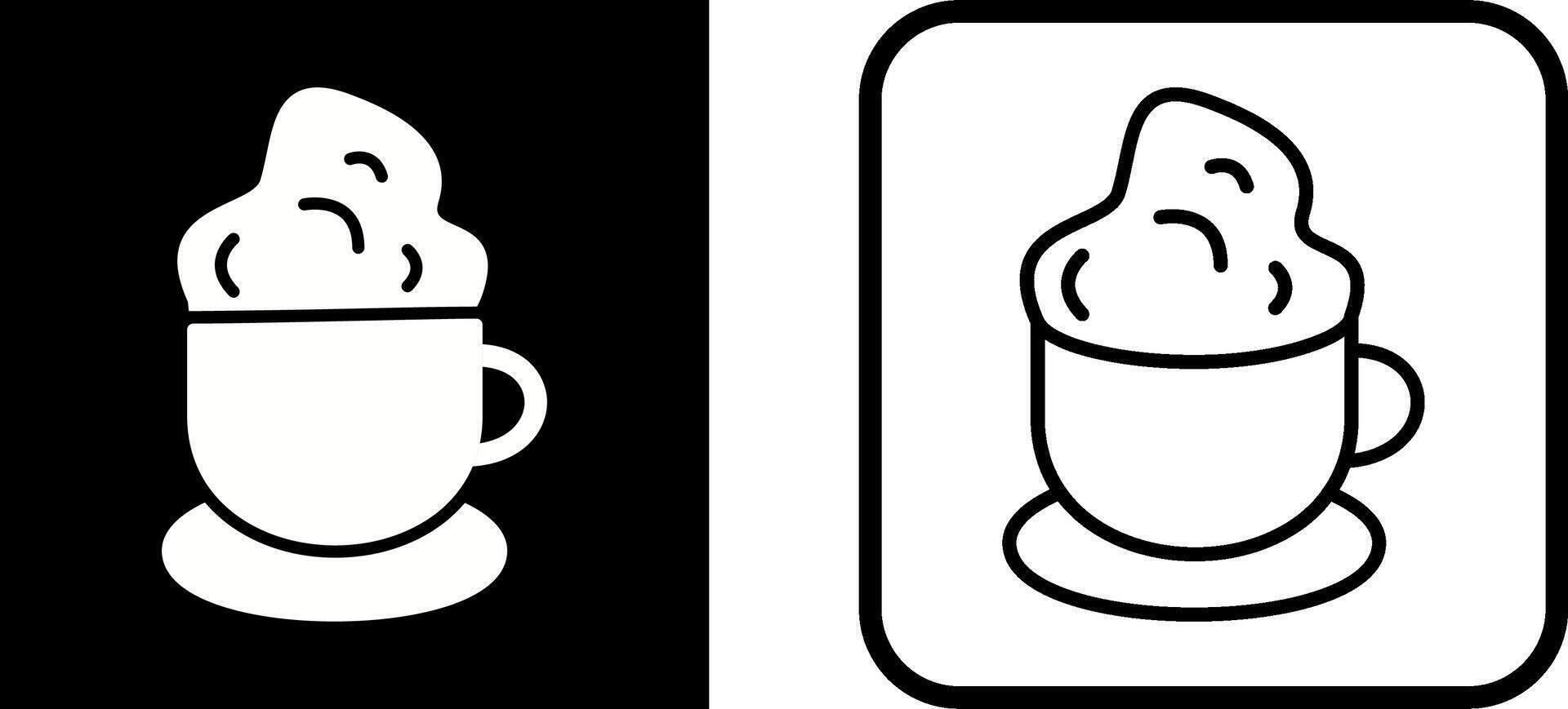 icono de vector de café cremoso