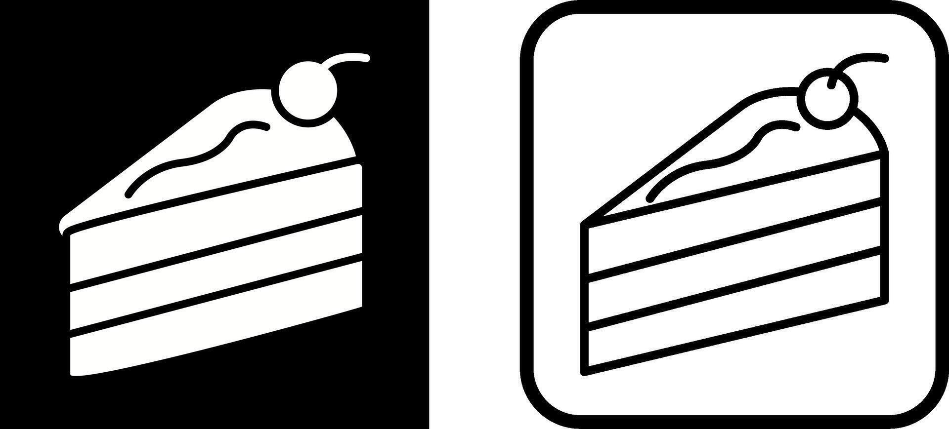 Cake Slice Vector Icon