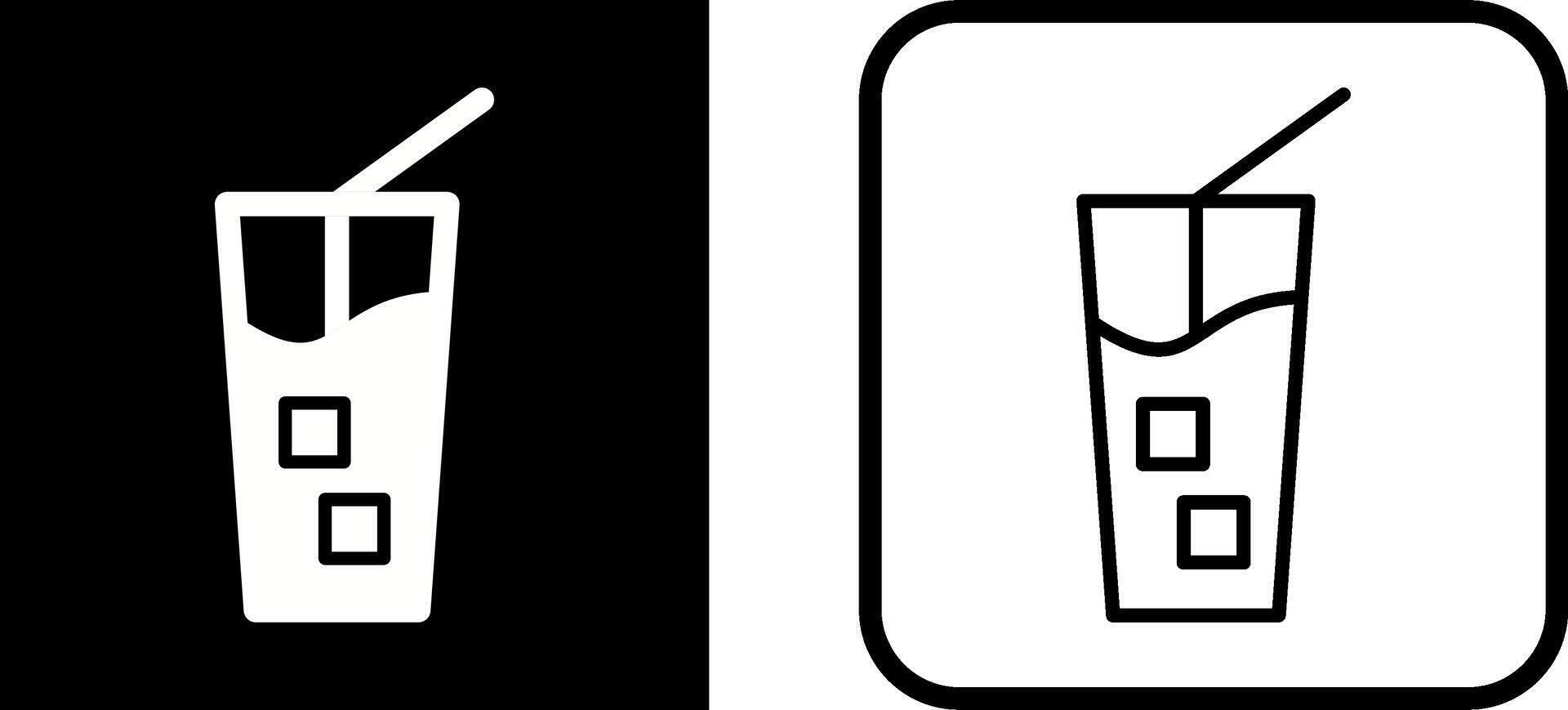 Iced Coffee Vector Icon