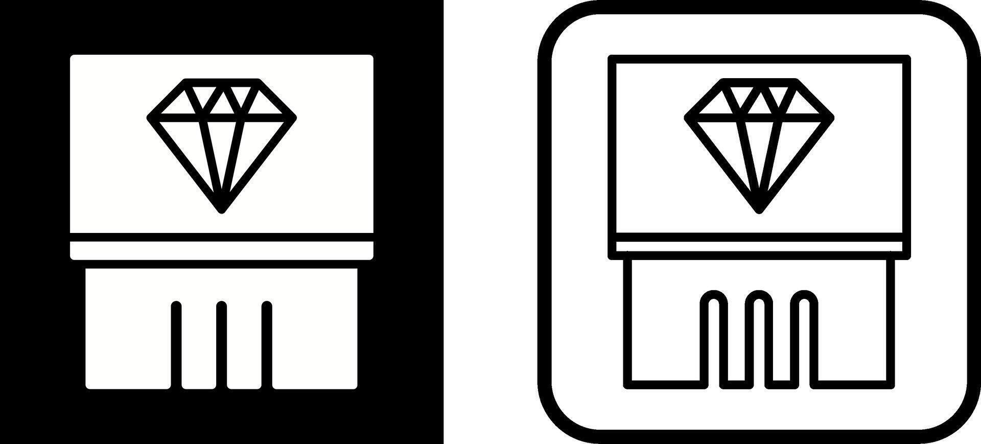 Diamond Exhibit Vector Icon