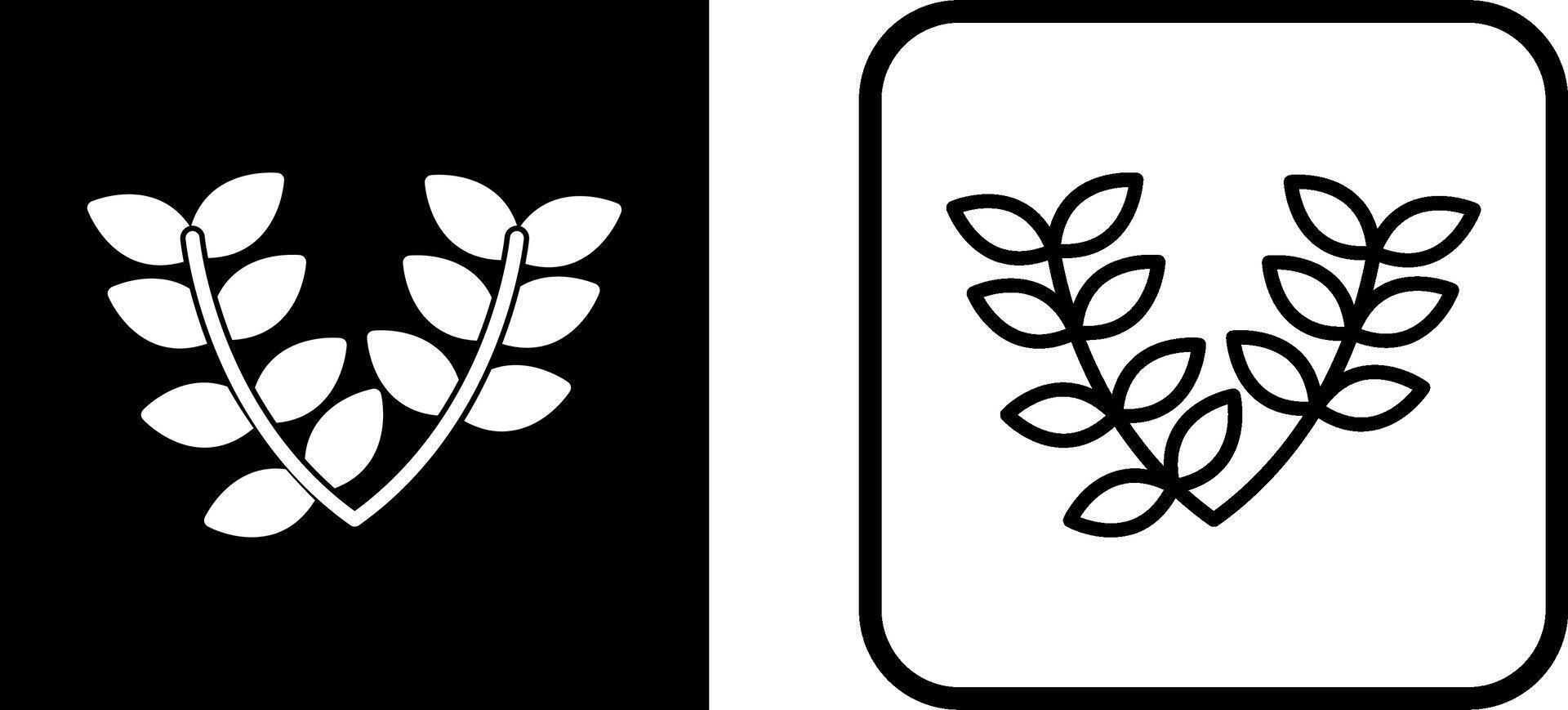 Leaves Wreath Vector Icon