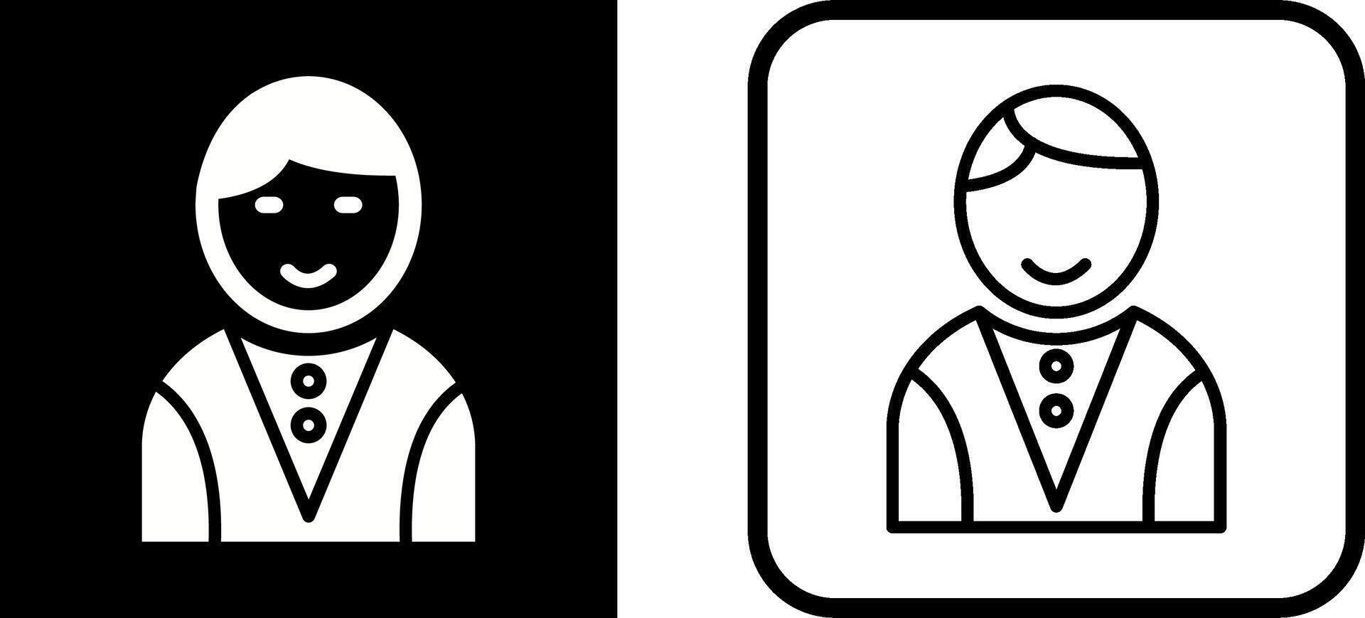 Casino Dealer Vector Icon