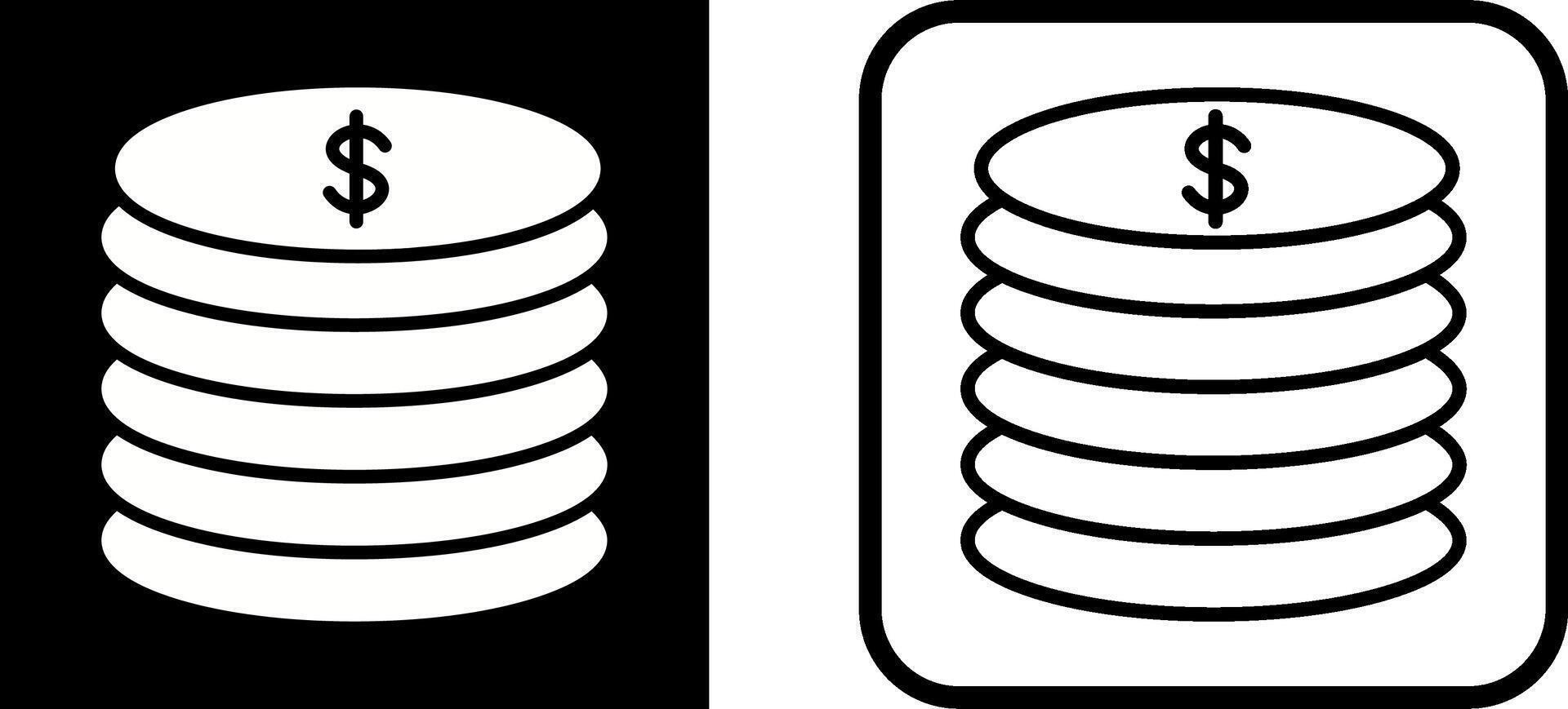 Stack of Coins Vector Icon