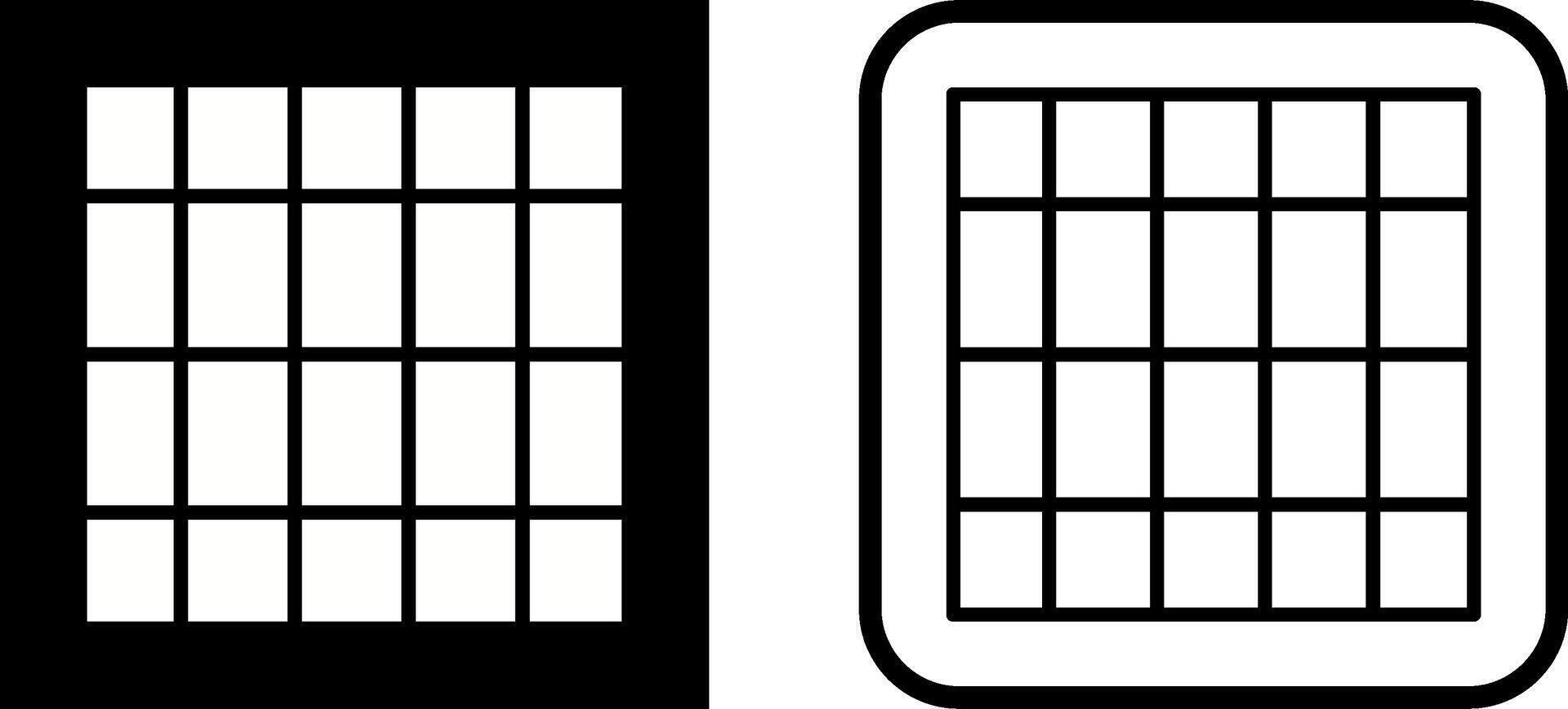 Table of Rates Vector Icon