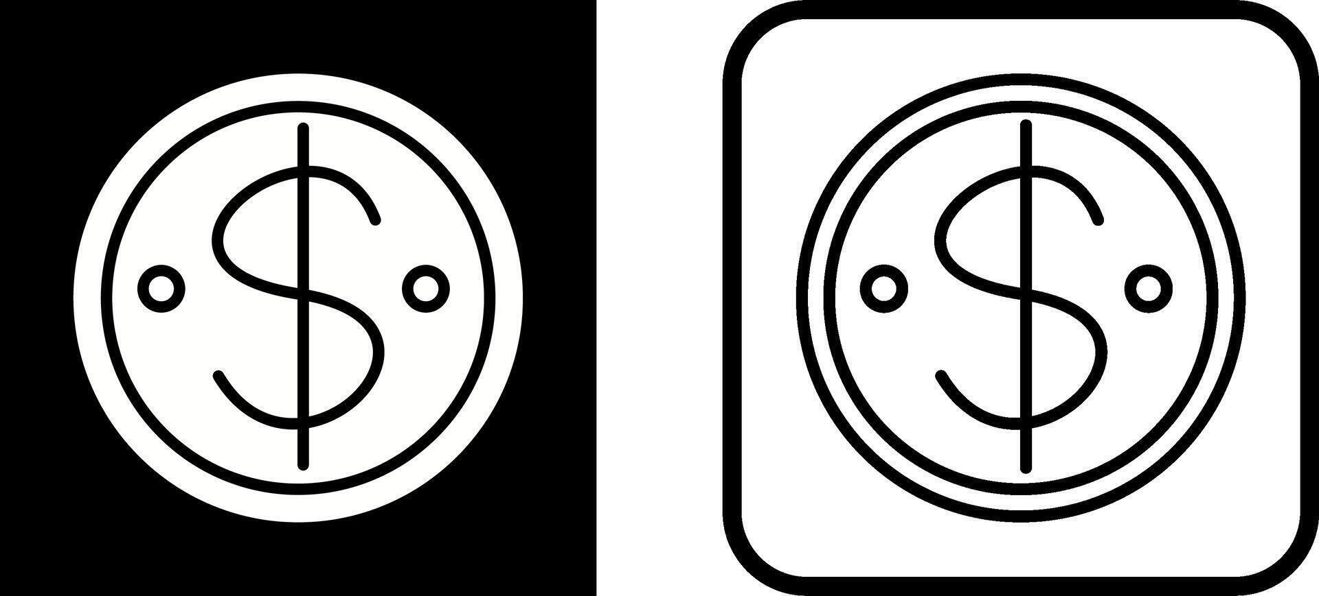 Dollar Coin Vector Icon