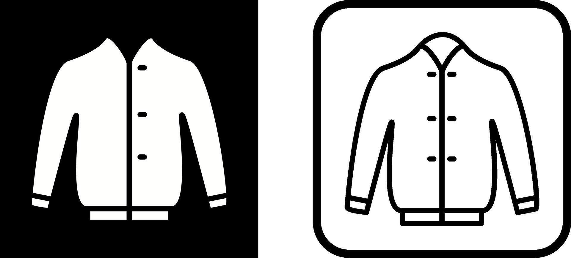 icono de vector de chaqueta elegante