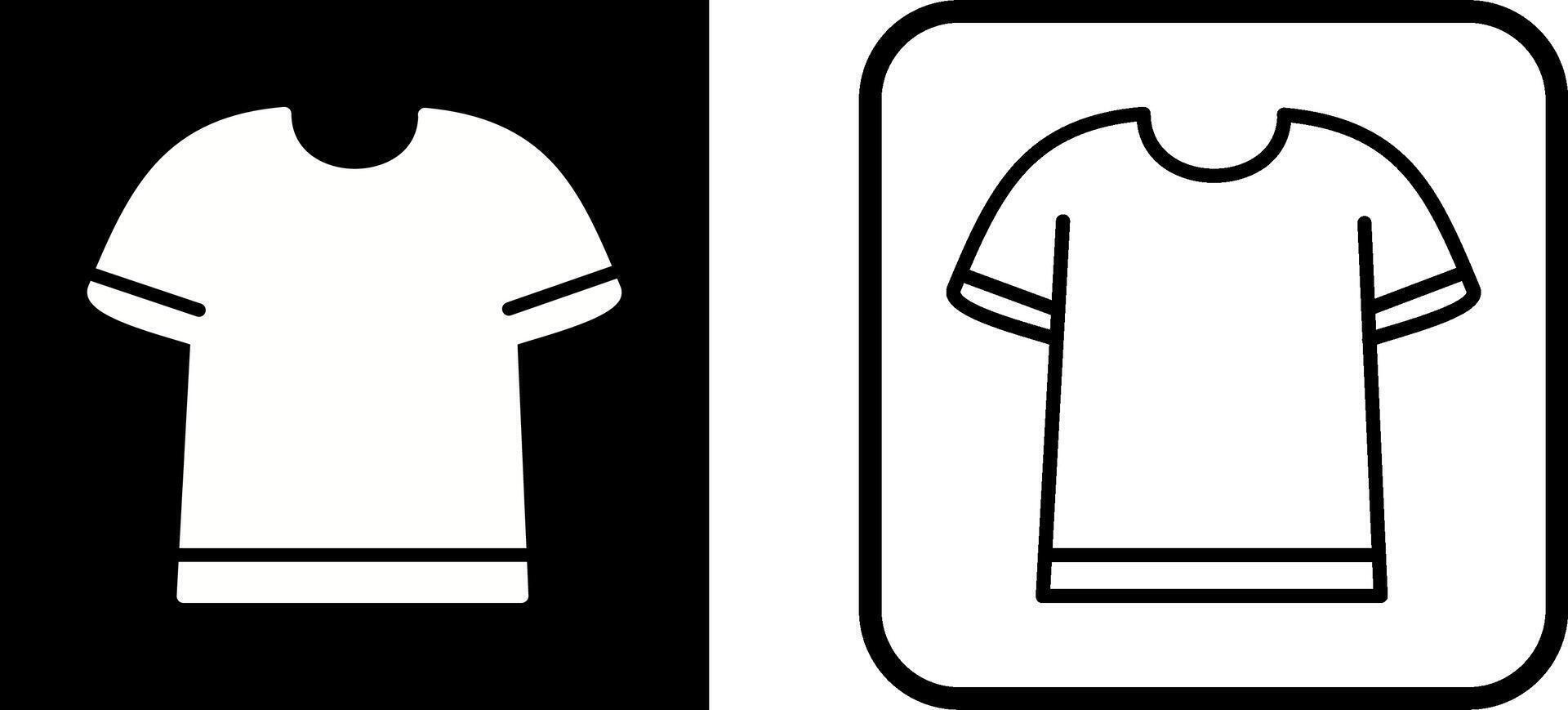 T Shirt with Lines Vector Icon