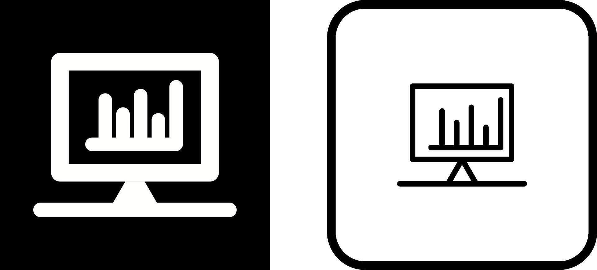 Checked Bar Graph Vector Icon