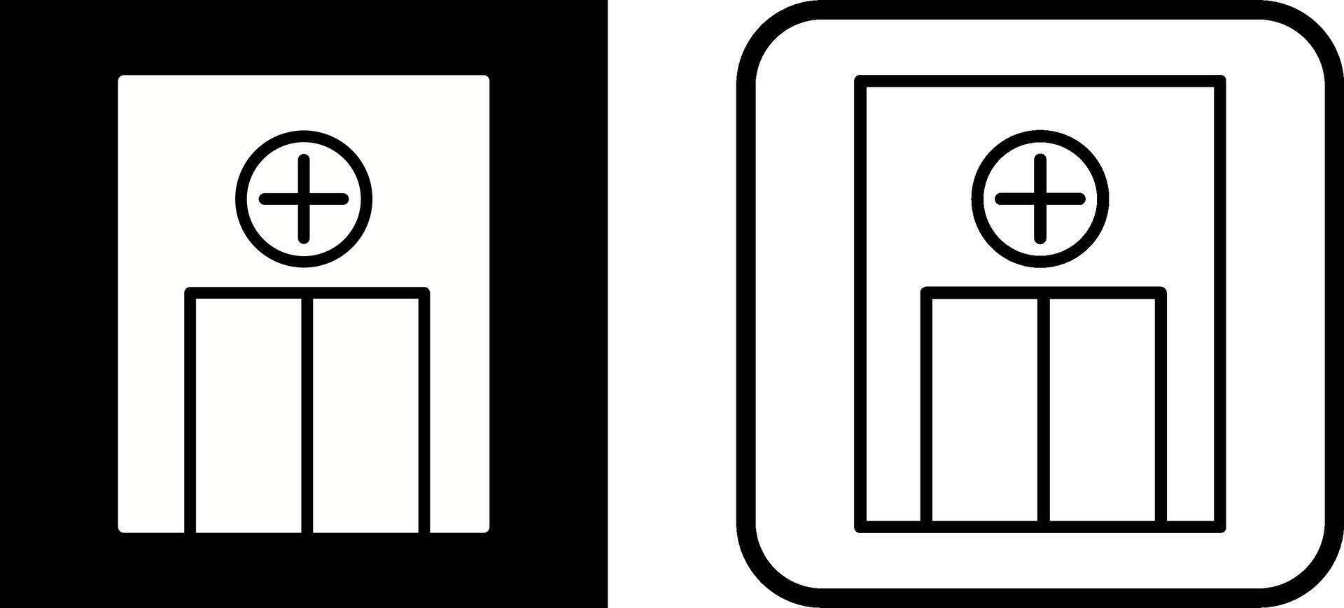 icono de vector de sala de emergencia