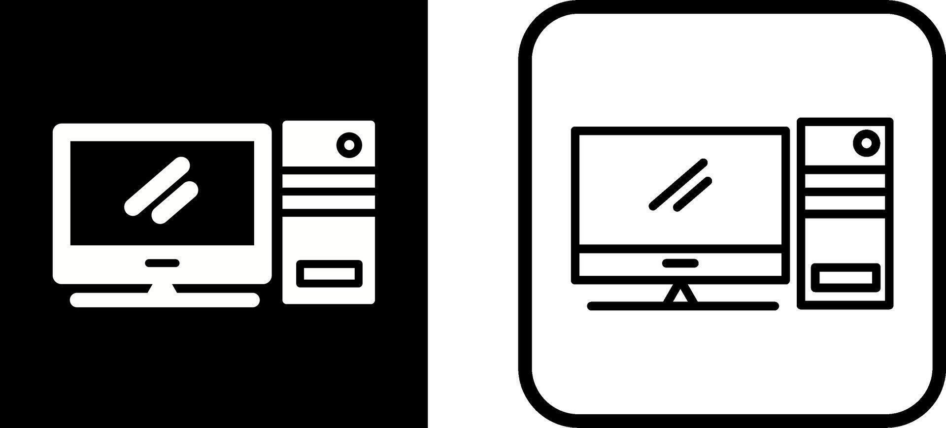 Computer Vector Icon