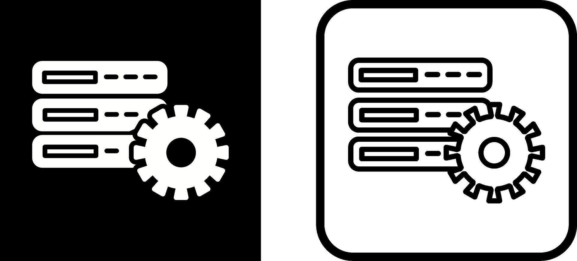Database Setting Vector Icon