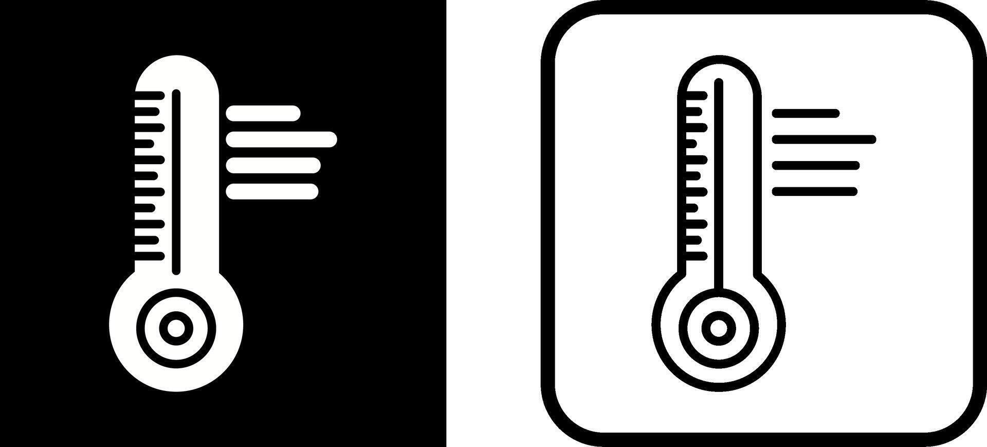 icono de vector de temperatura