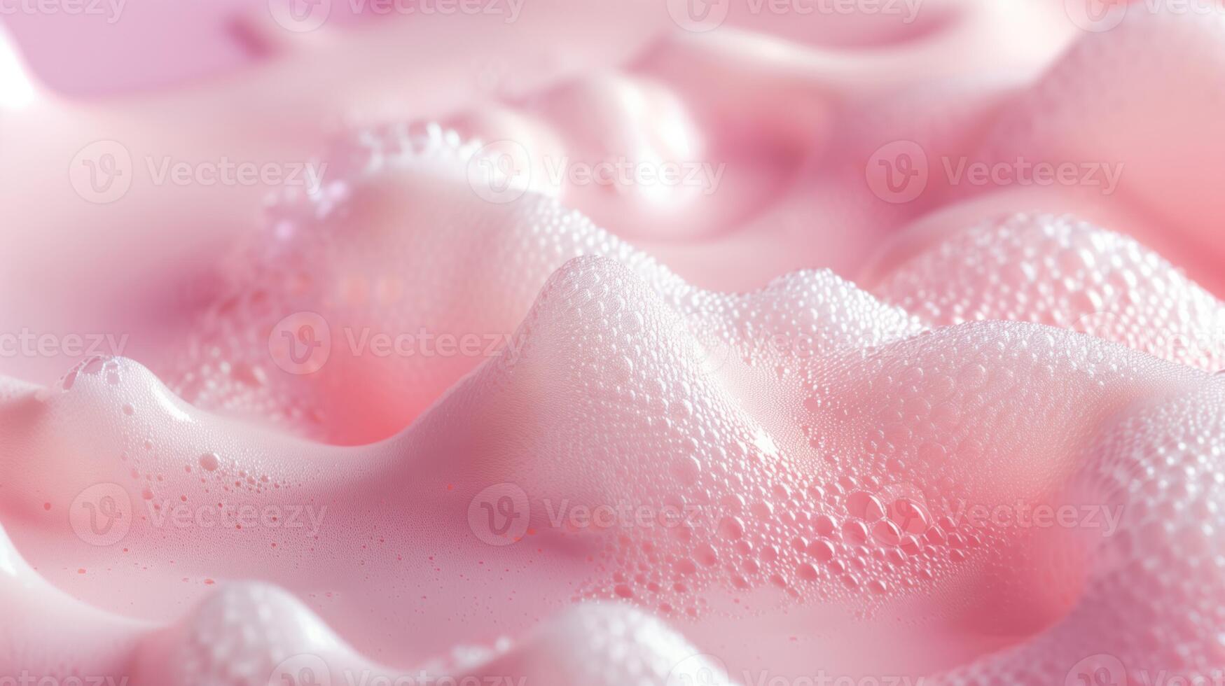 AI generated Delicate Pink Foamy Waves Gradient Background photo