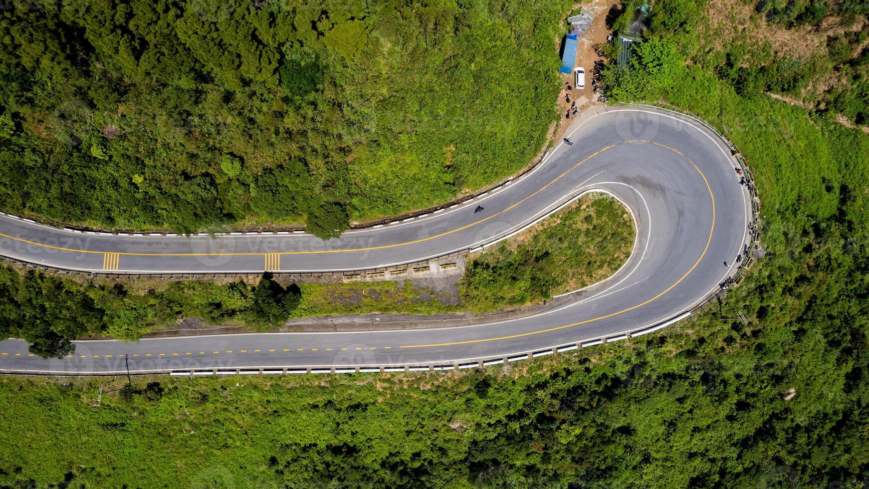 aéreo montaña la carretera aventuras viaje antecedentes foto