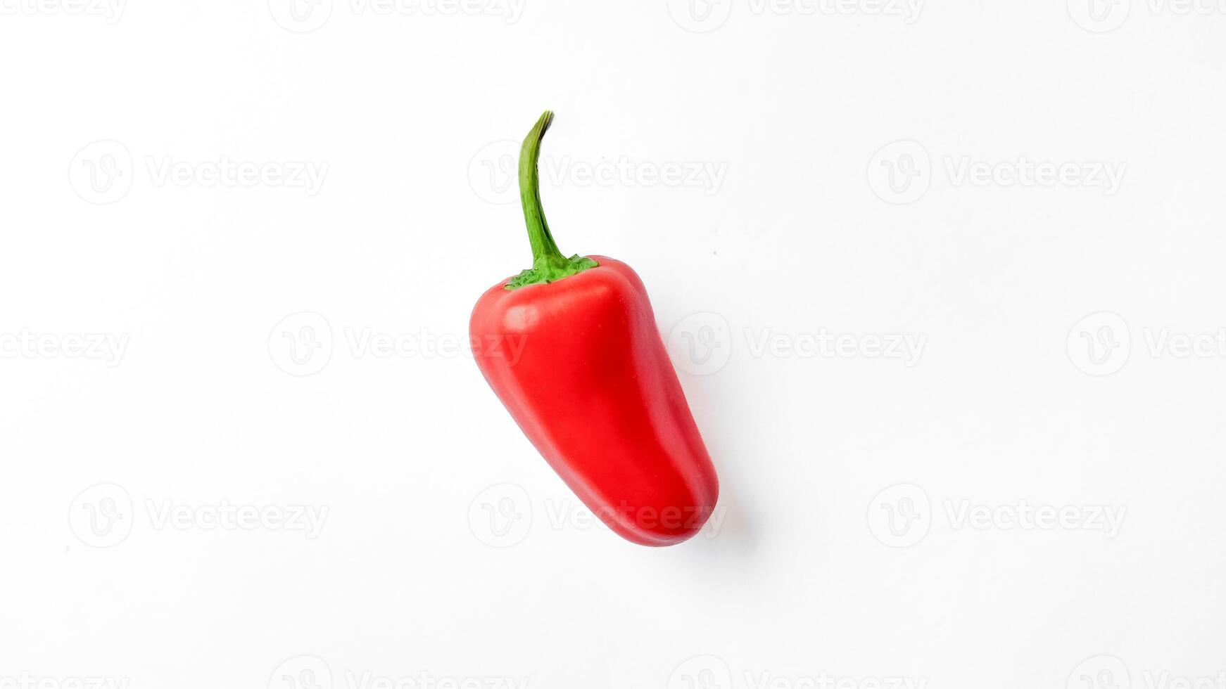 Culinary Concept, Vibrant Red Jalapeno on White photo