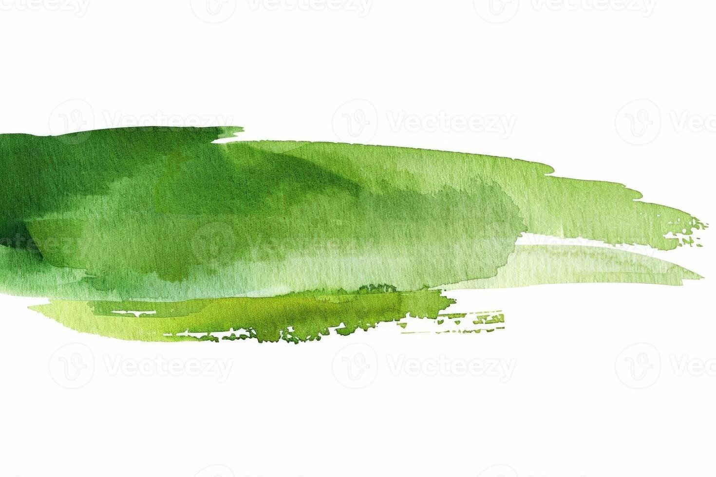 AI generated Green Abstract Watercolor Stroke Eco Friendly Background photo