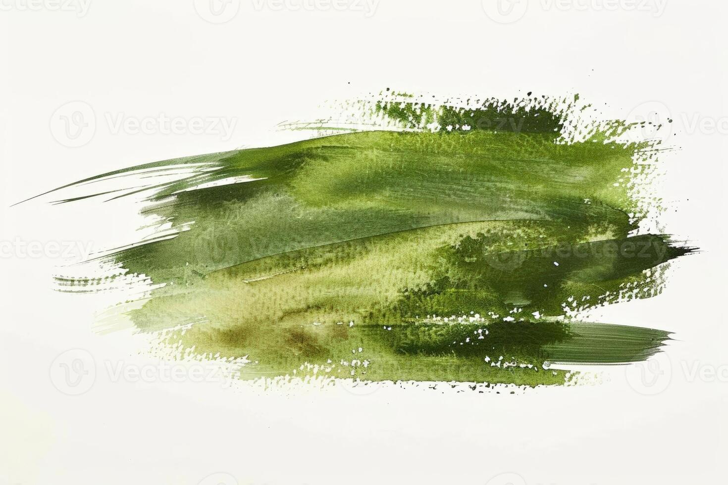 AI generated Abstract Green Watercolor Texture for Banner Design photo