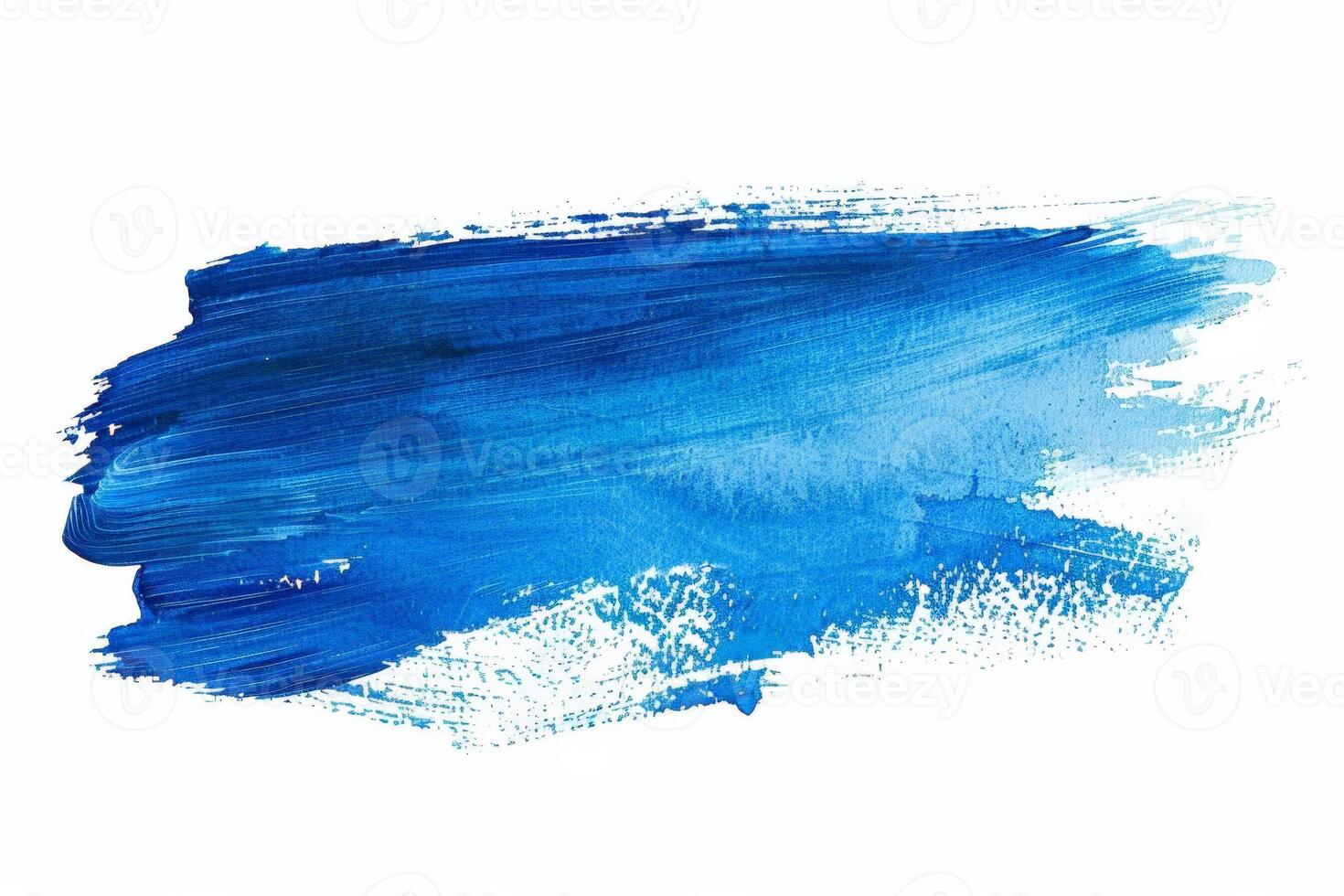 AI generated Blue Abstract Acrylic Art Brushstroke Background photo