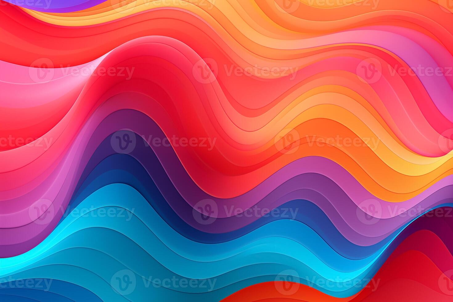 AI Generated A colorful background with a wavy design in the middle photo