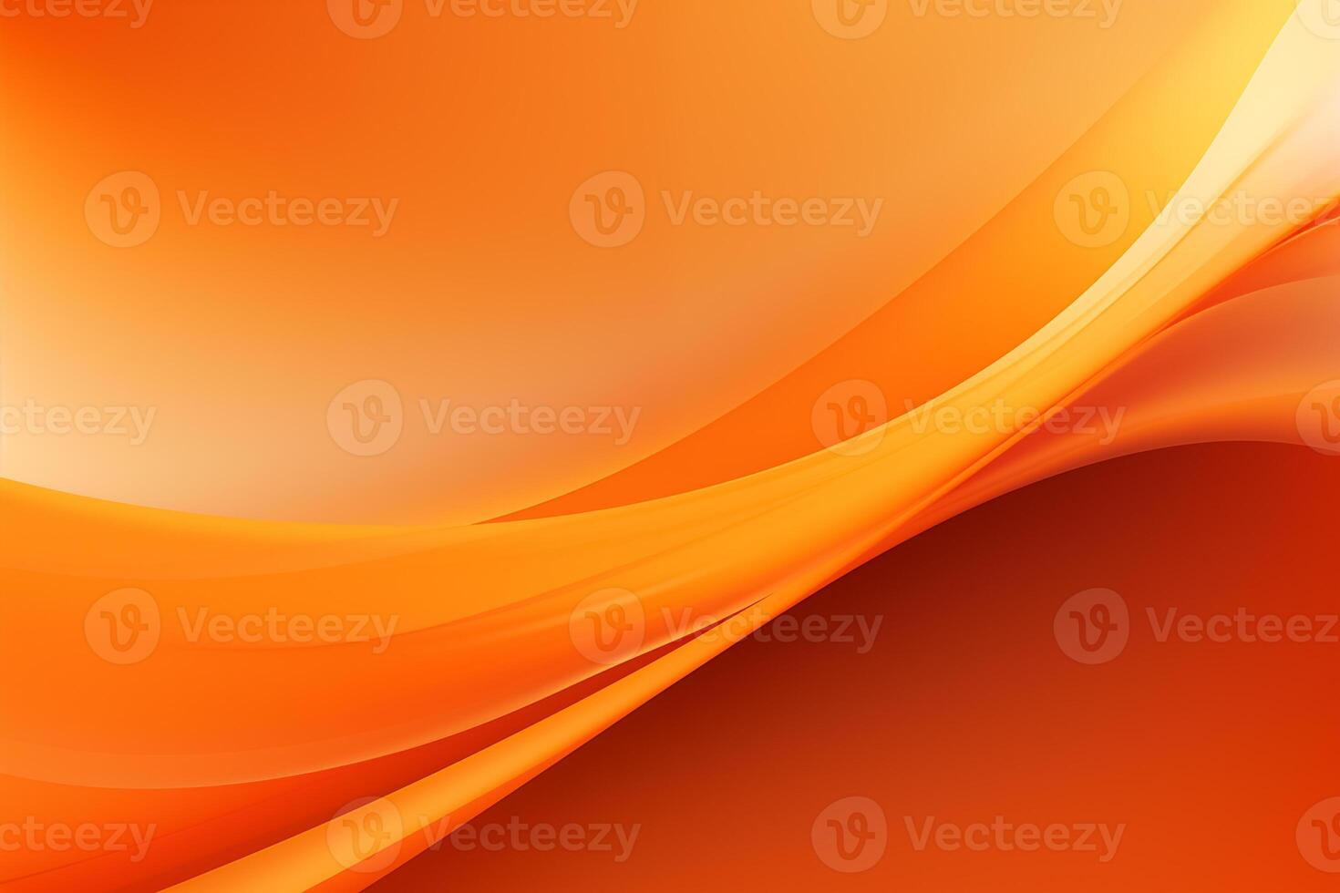 AI Generated Abstract orange curve background photo