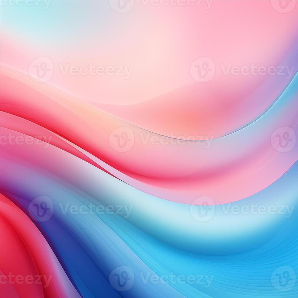 AI Generated Soft Gradient background. Vibrant Gradient Background. Blurred Color Wave. Blue, pink gradient background. summer and spring concept. Pastel gradient background. Abstract blurred photo