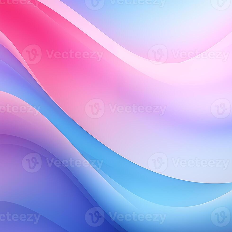 AI Generated Soft Gradient background. Vibrant Gradient Background. Blurred Color Wave. Blue, pink gradient background. summer and spring concept. Pastel gradient background. Abstract blurred photo