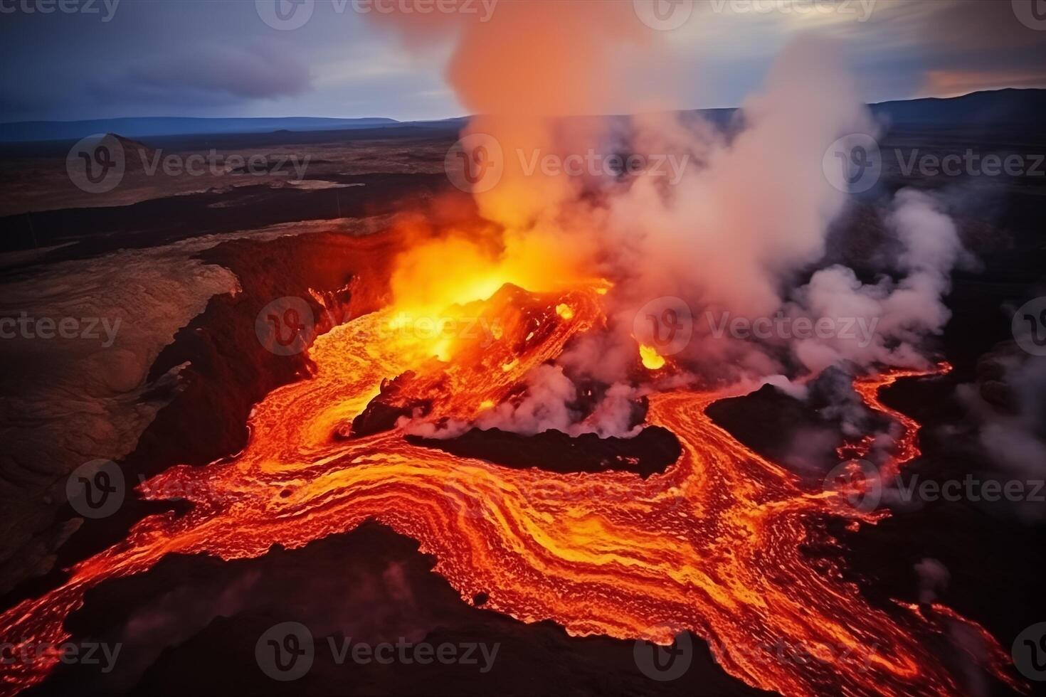 AI Generated wizard, chinese ink style, amazing epic ancient theme, cinematic, stunning, realising lighting and shading, vivid, vibrant, unreal engine, concept art Volcanic eruptions in Iceland photo