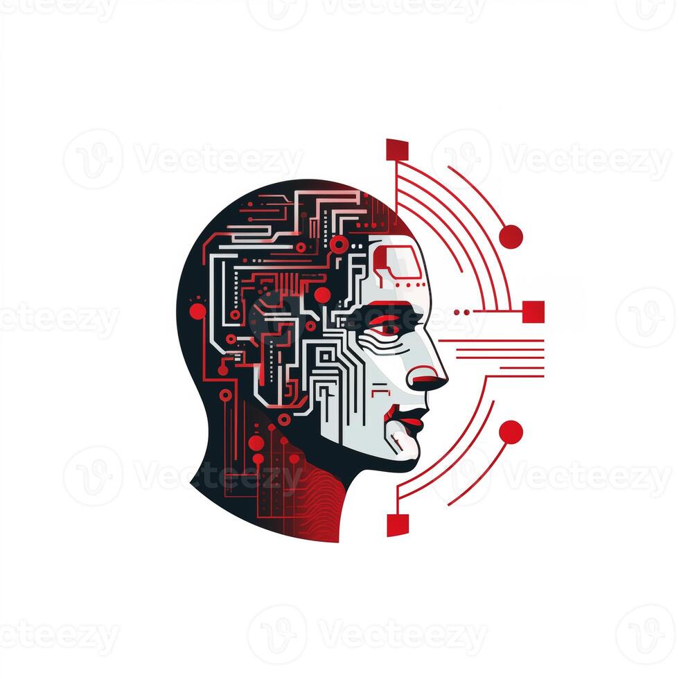 AI Generated The logo of the artificial intelligence app photo