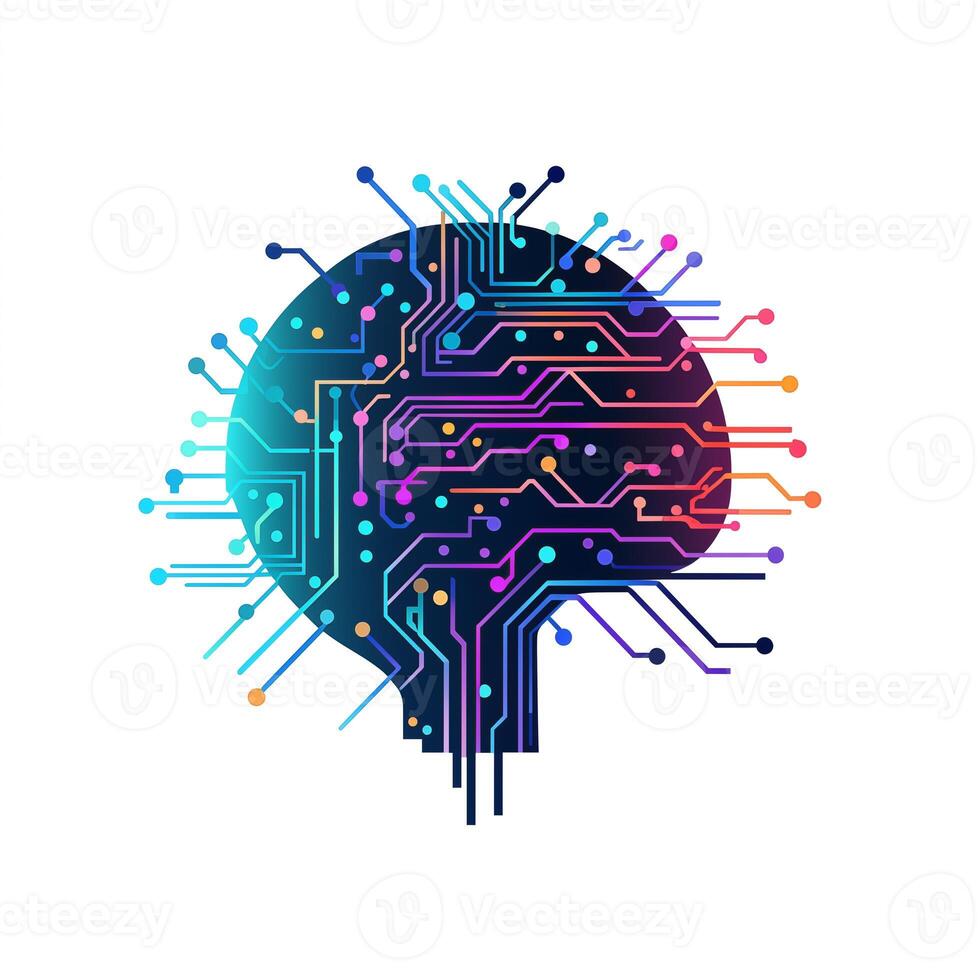 AI Generated The logo of the artificial intelligence app photo