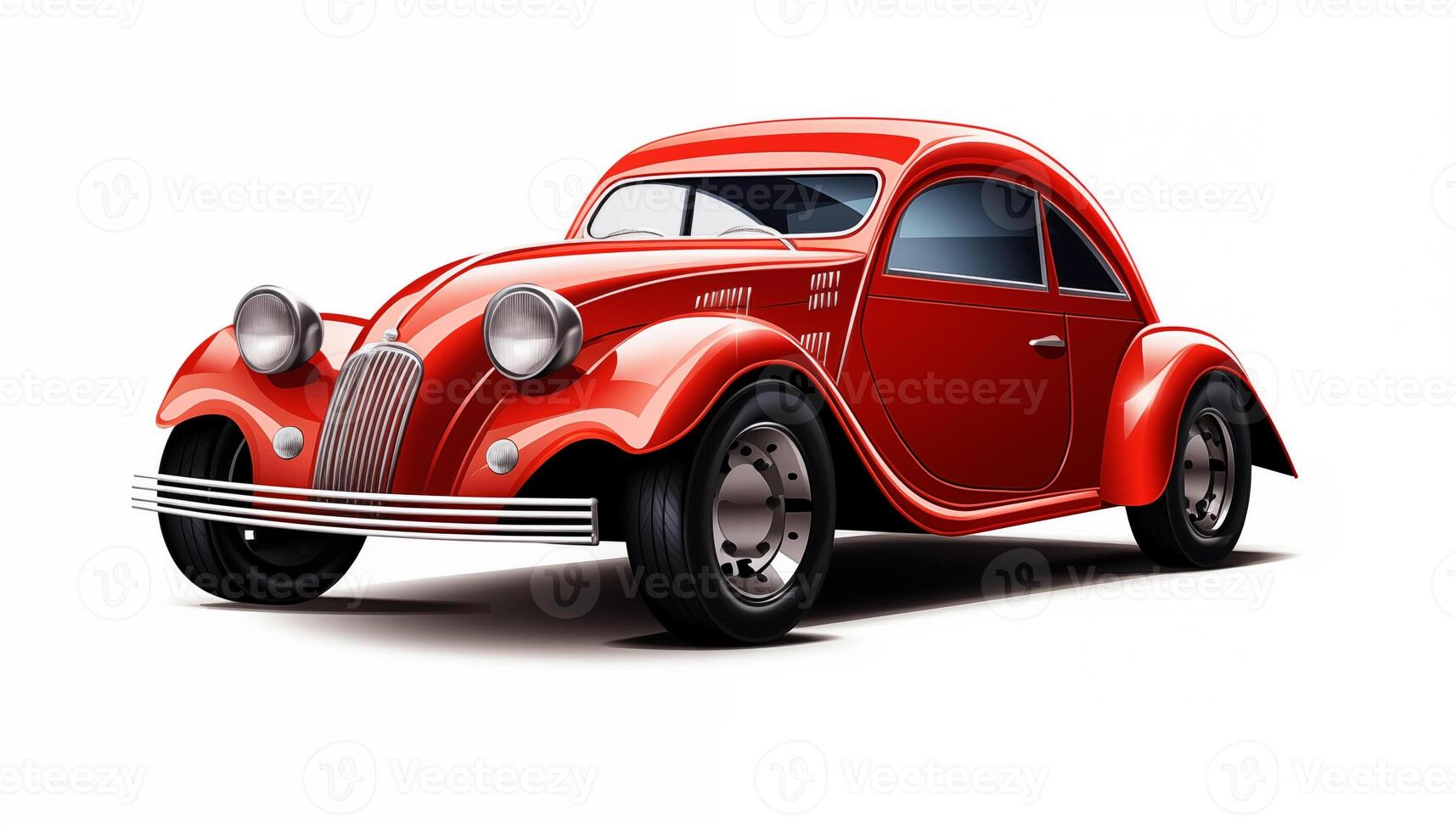 AI Generated A car on a white background, isolated photo