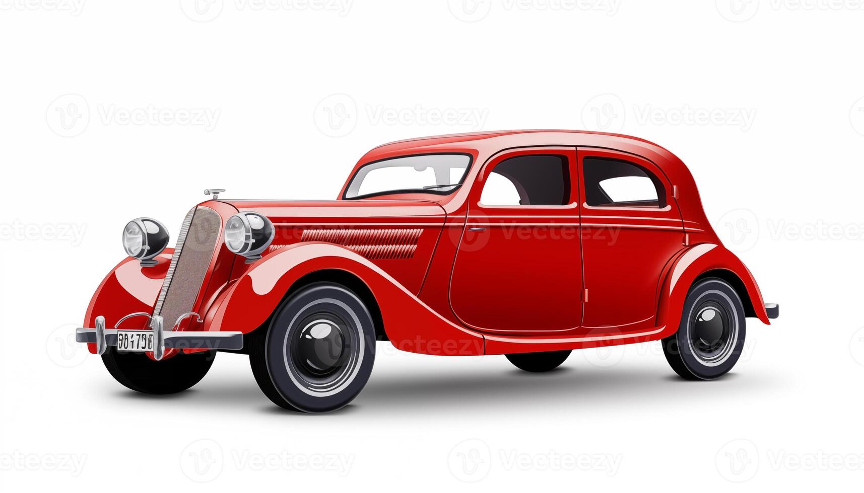 AI Generated A car on a white background, isolated photo