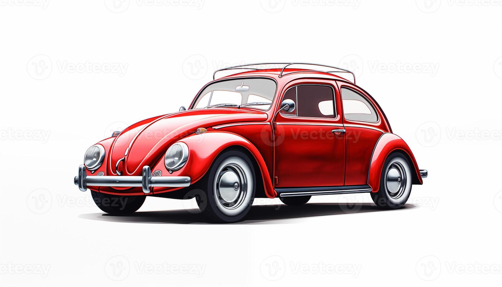 AI Generated A car on a white background, isolated photo