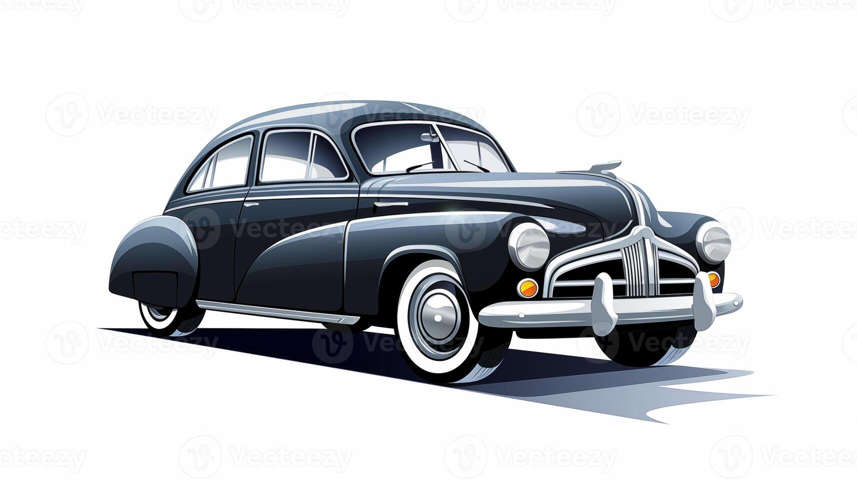 AI Generated A car on a white background, isolated photo