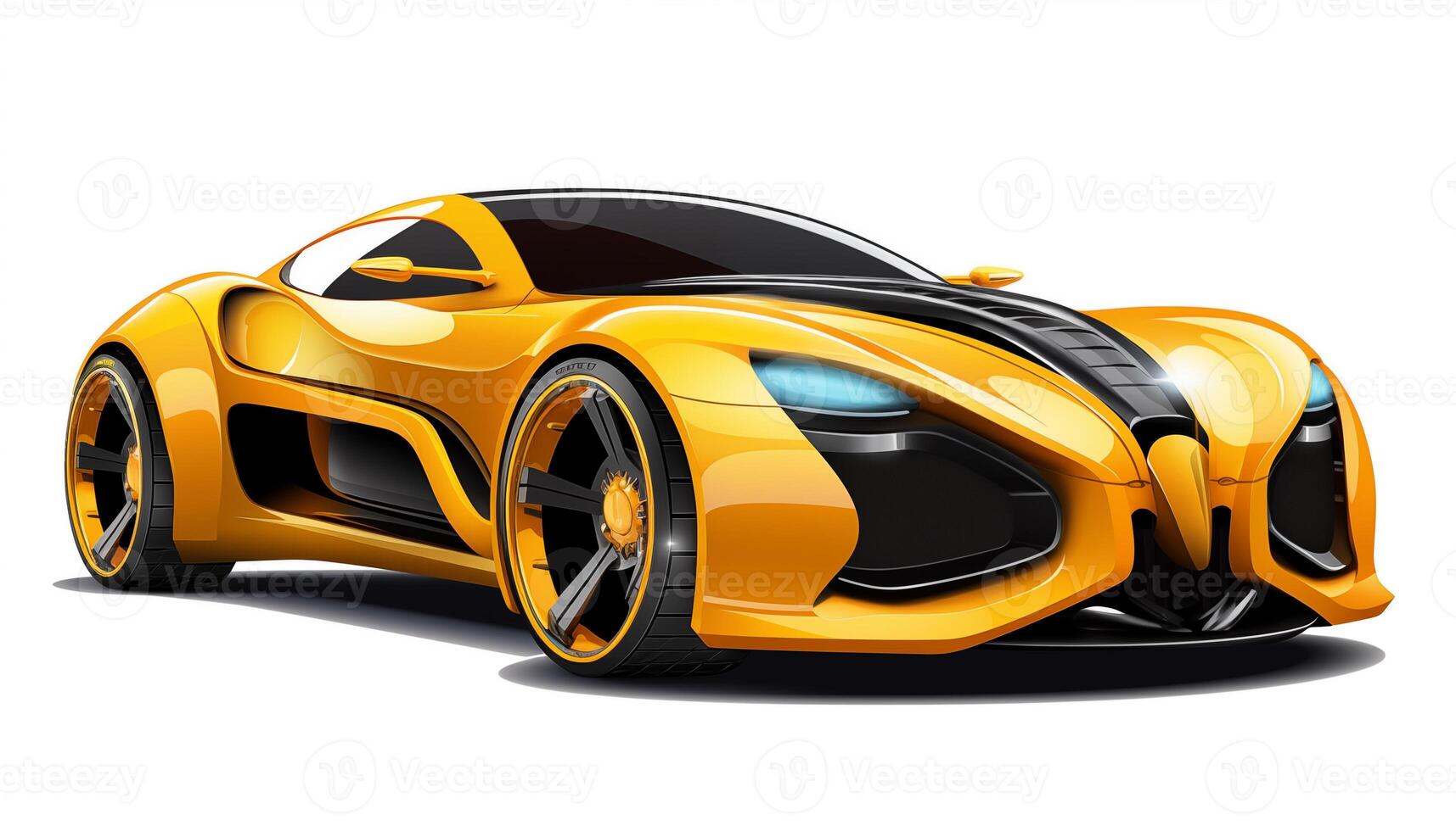 AI Generated A car on a white background, isolated photo