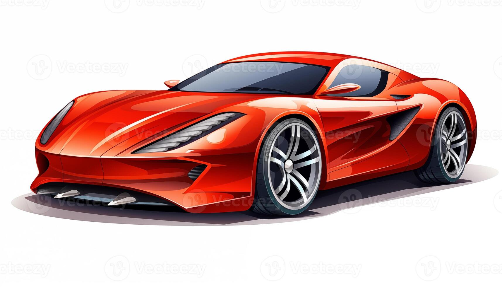 AI Generated A car on a white background, isolated photo