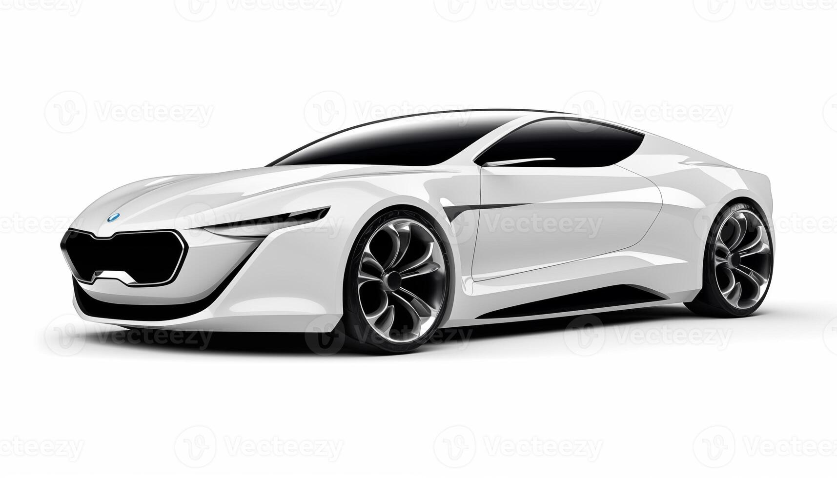 AI Generated A car on a white background, isolated photo
