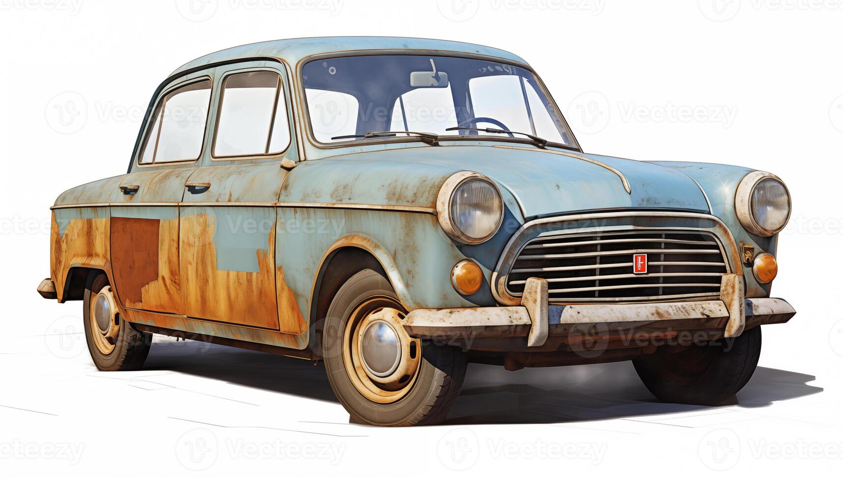 AI Generated A car on a white background, isolated photo