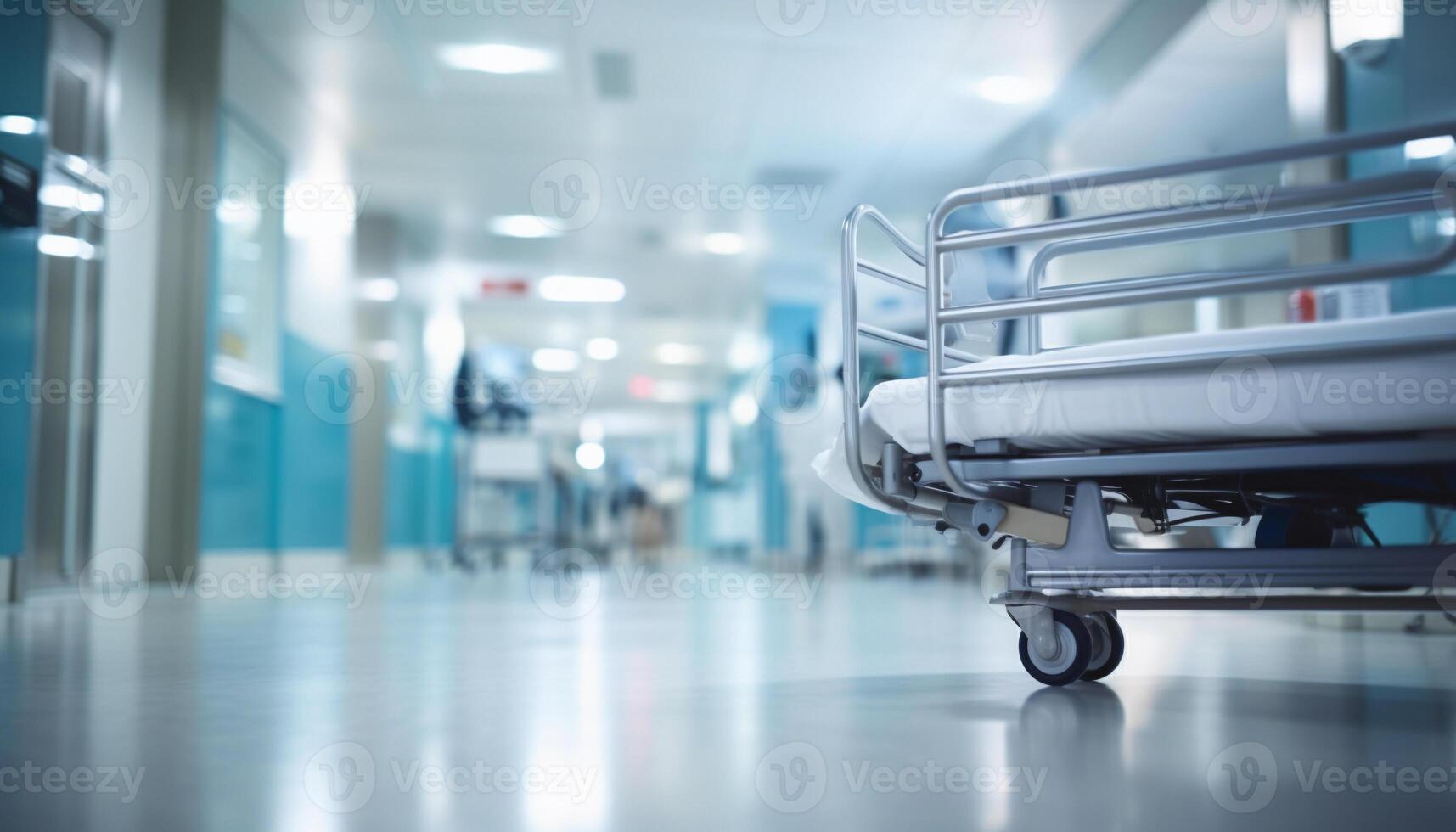 AI Generated Abstract blurred background hospital photo