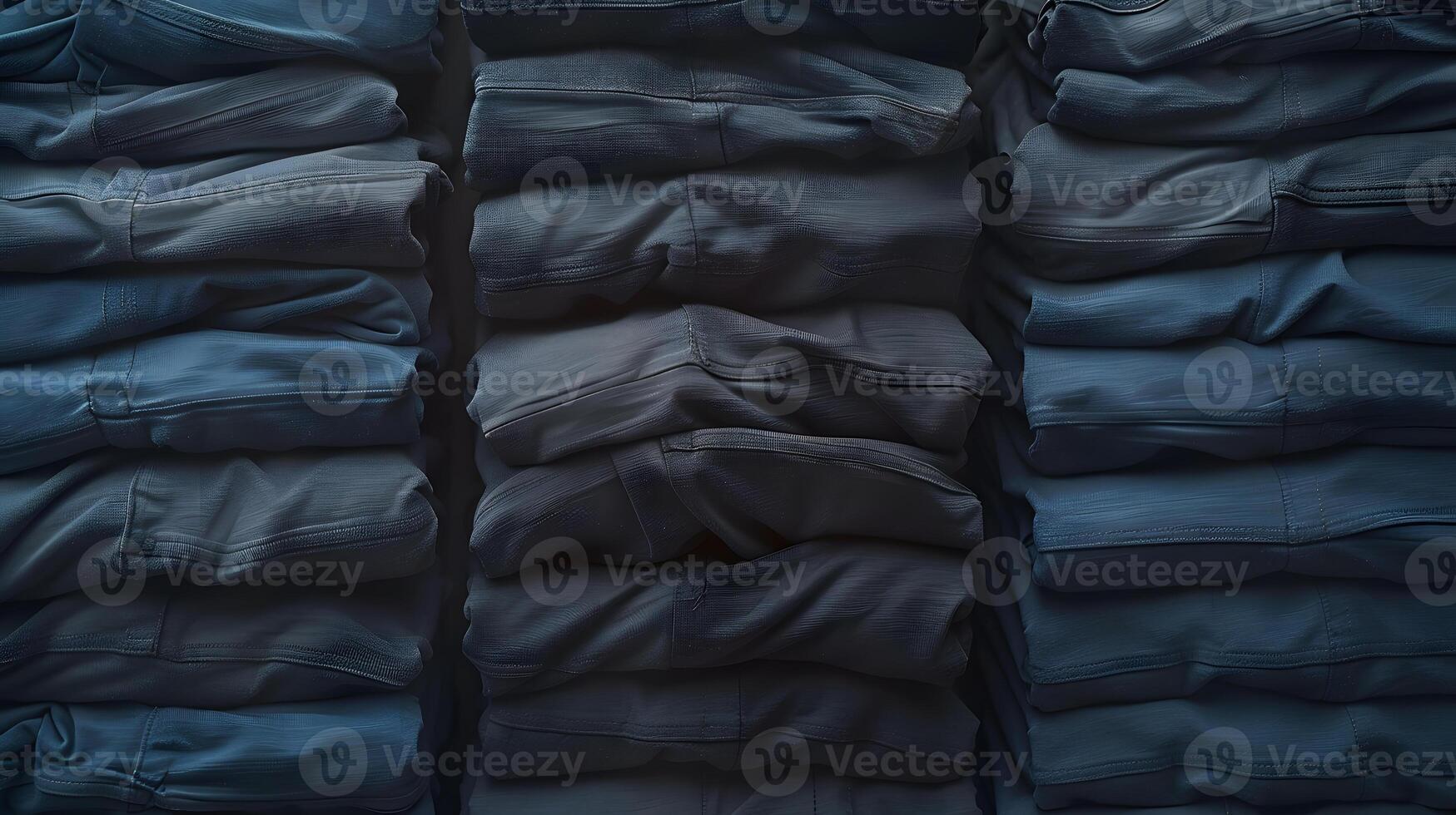 AI Generated a close up of a pile of clothes stacked on top of each other photo