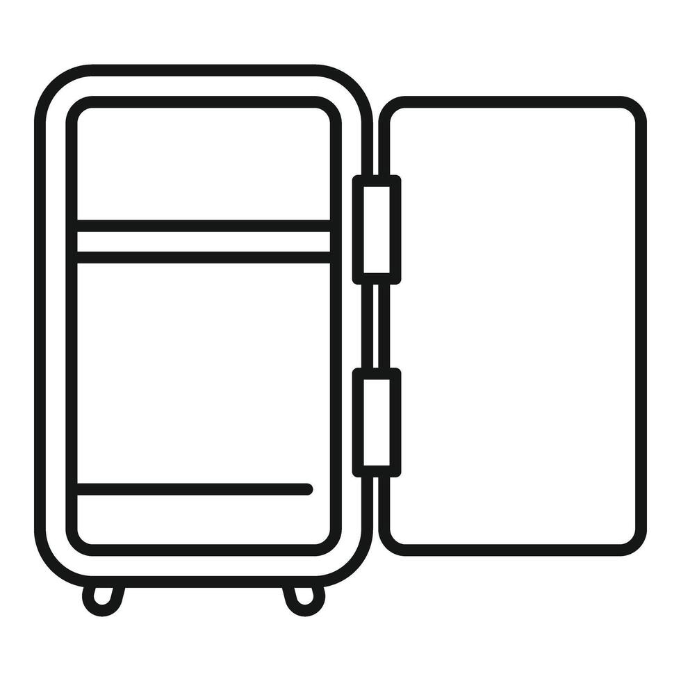 vacío hogar depositar habitación icono contorno vector. dinero Finanzas vector