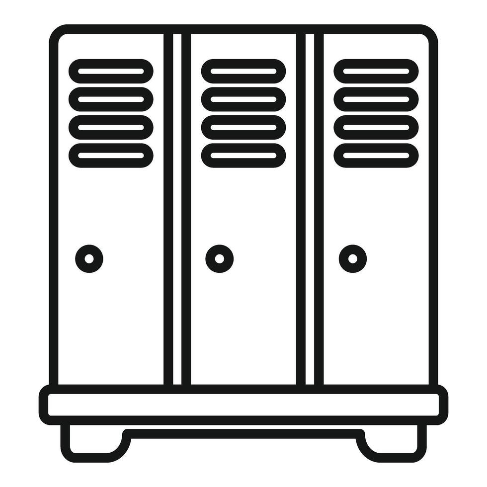 Save protect online icon outline vector. Safety online metal ui vector