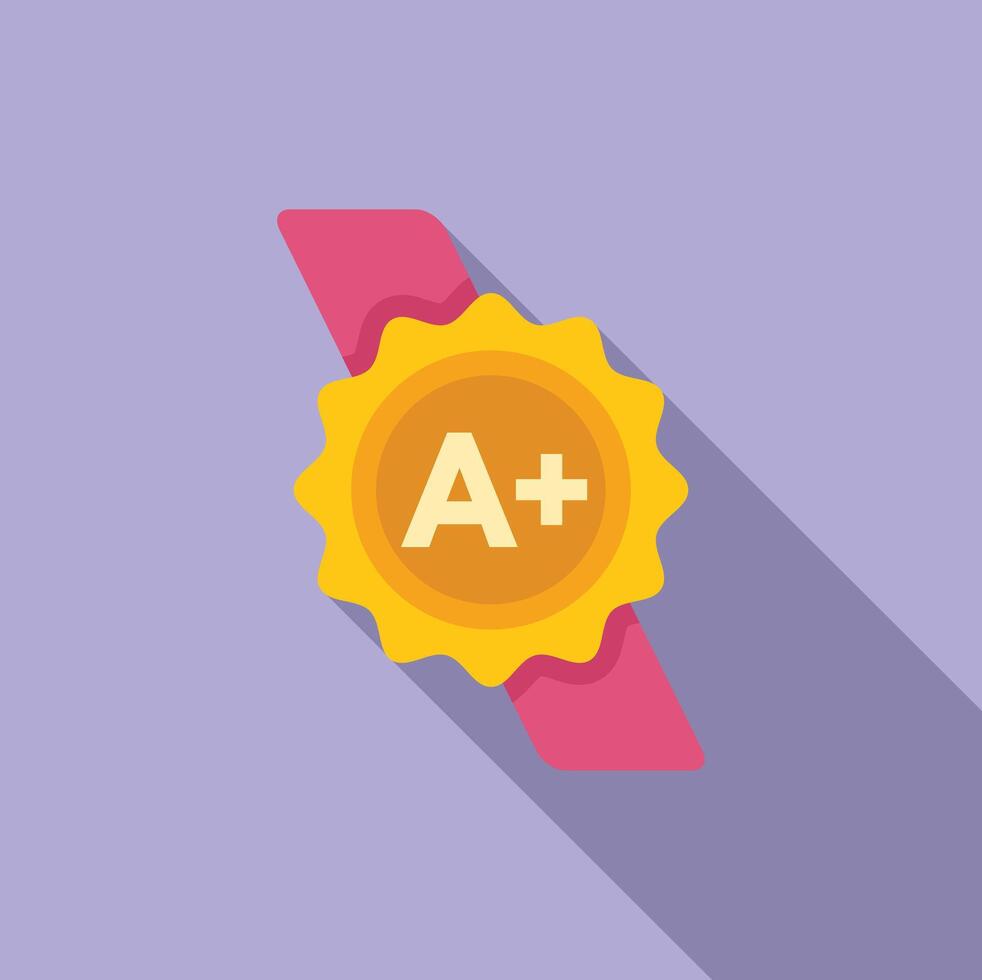 Regulated products icon flat vector. Quality gold emblem vector