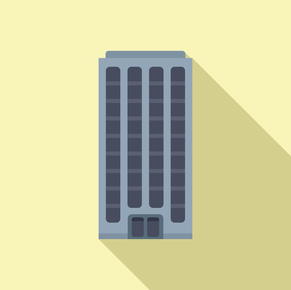 Real estate building icon flat vector. Street plan area vector
