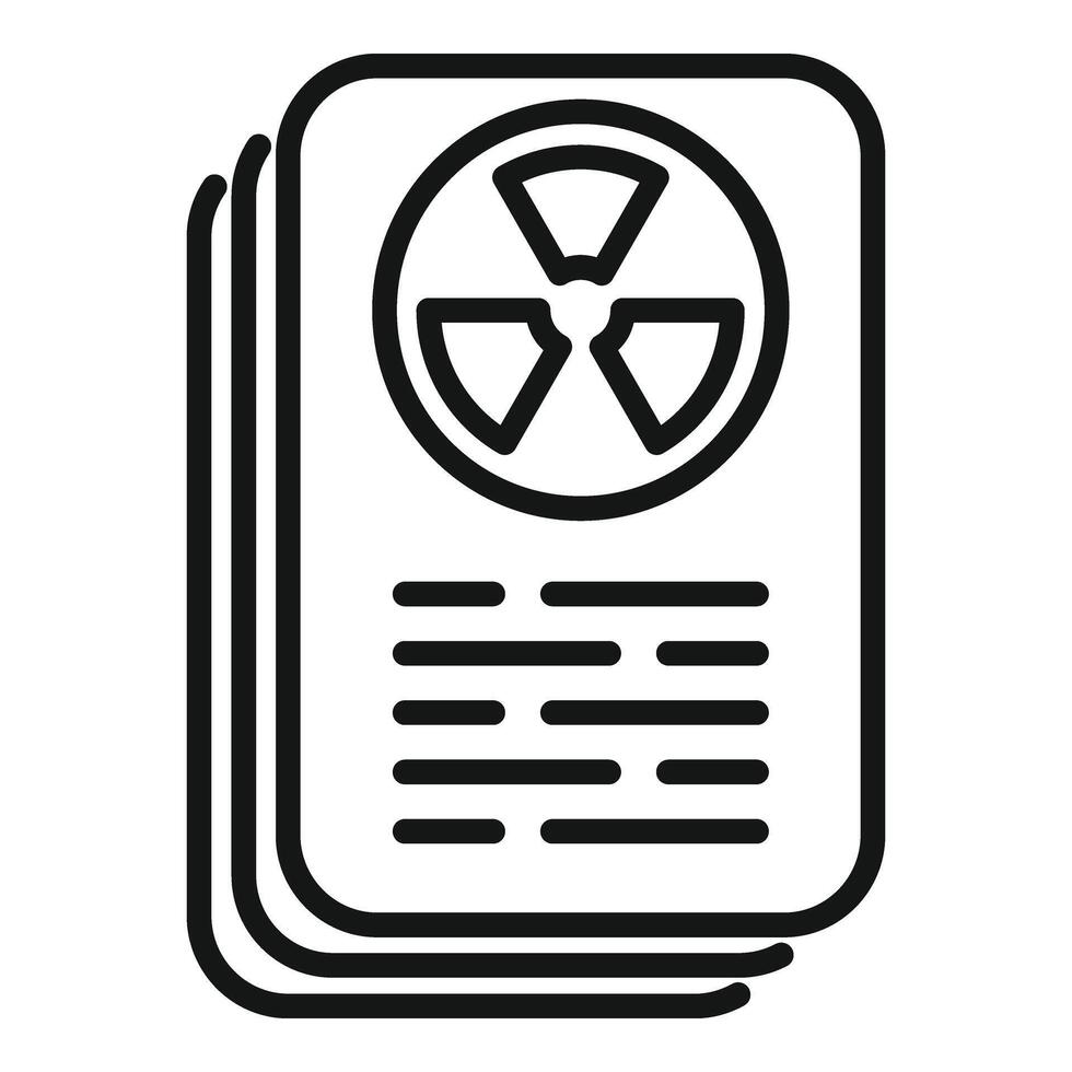 Fluorography documents icon outline vector. Medical patient vector