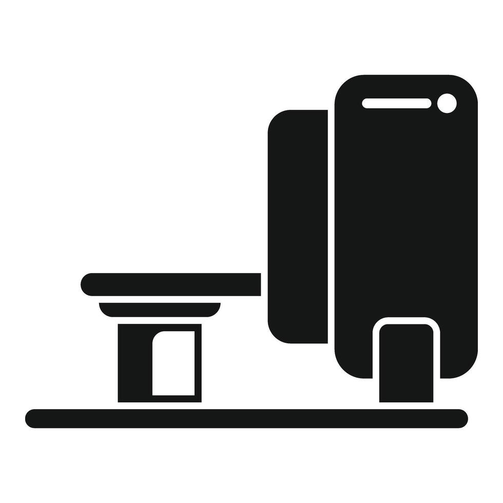 Magnetic resonance tomography icon simple vector. Health disease vector