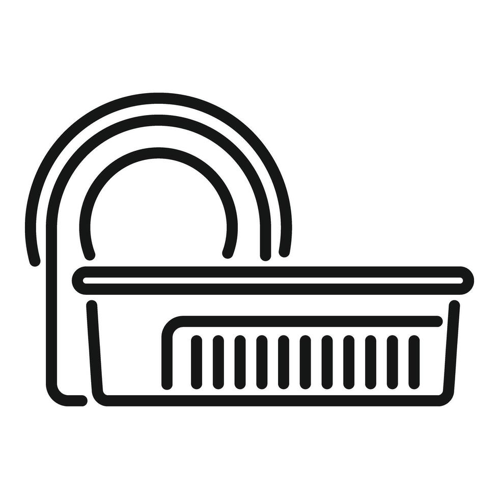 Examination mri device icon outline vector. Medicine computed vector