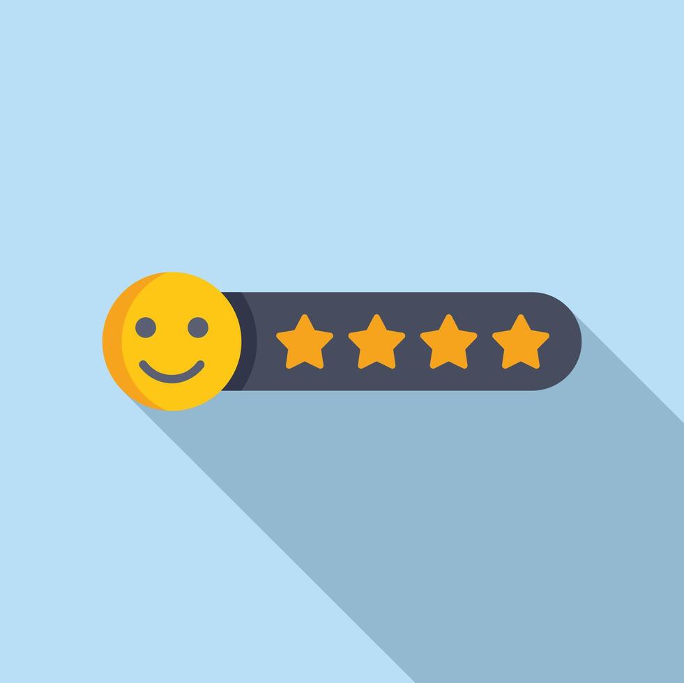 Button emoji degree icon flat vector. Elevate face star vector