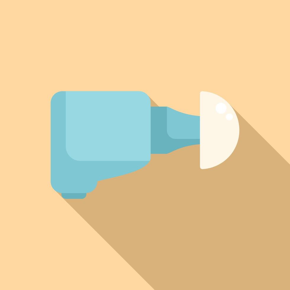 Hearing aid device icon flat vector. Loss audible vector